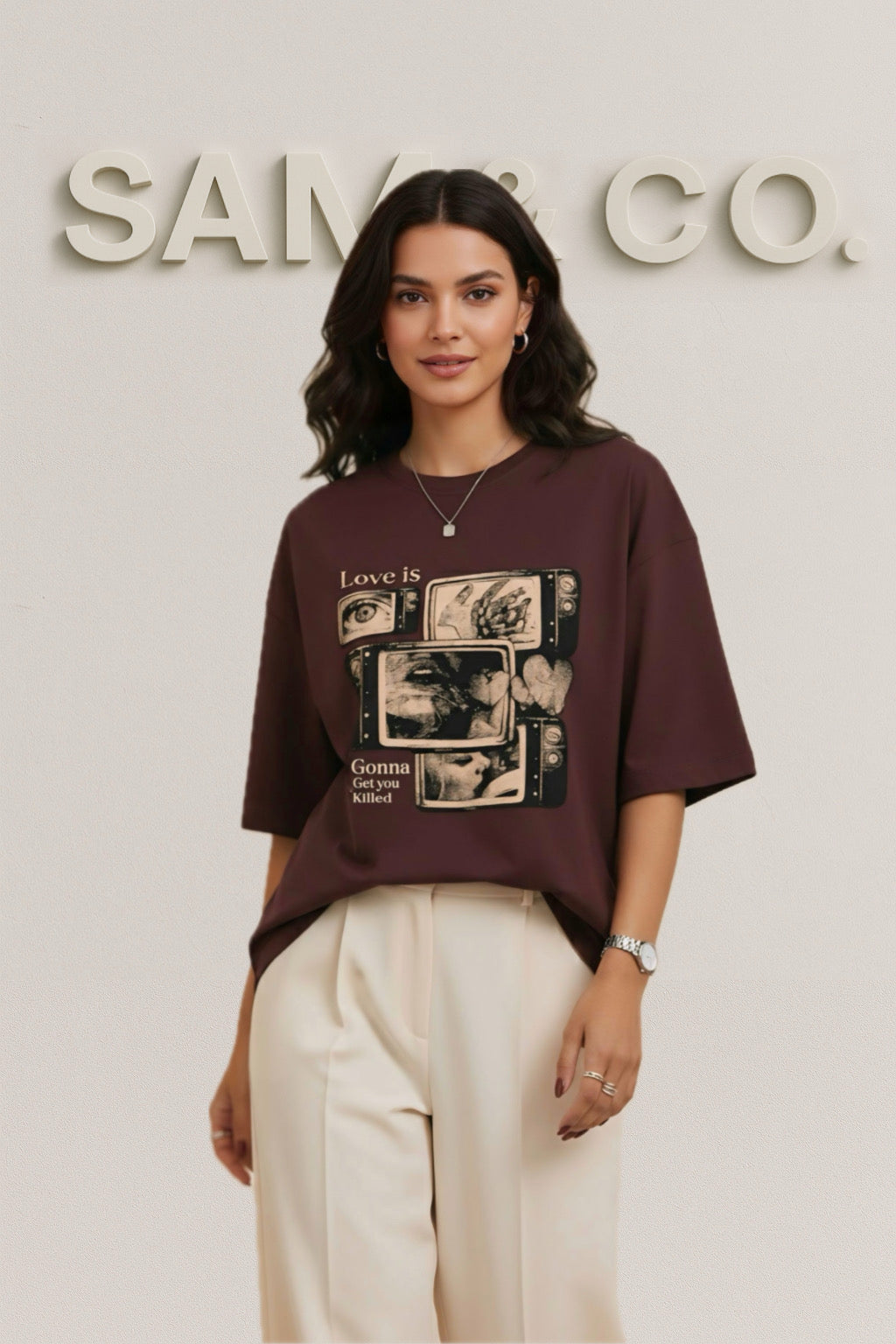 killer's love Unisex Terry Oversized Tee by SAM & CO.