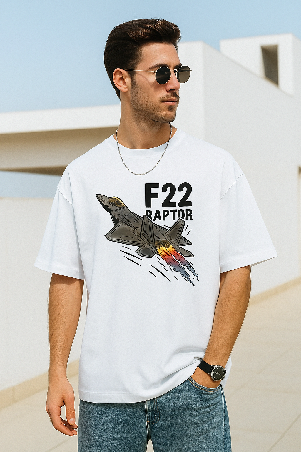 The F22 Raptor oversize tee by SAM & CO.