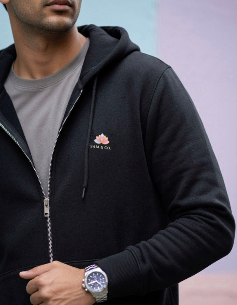 Unisex Zipper Hoodie by SAM & CO.